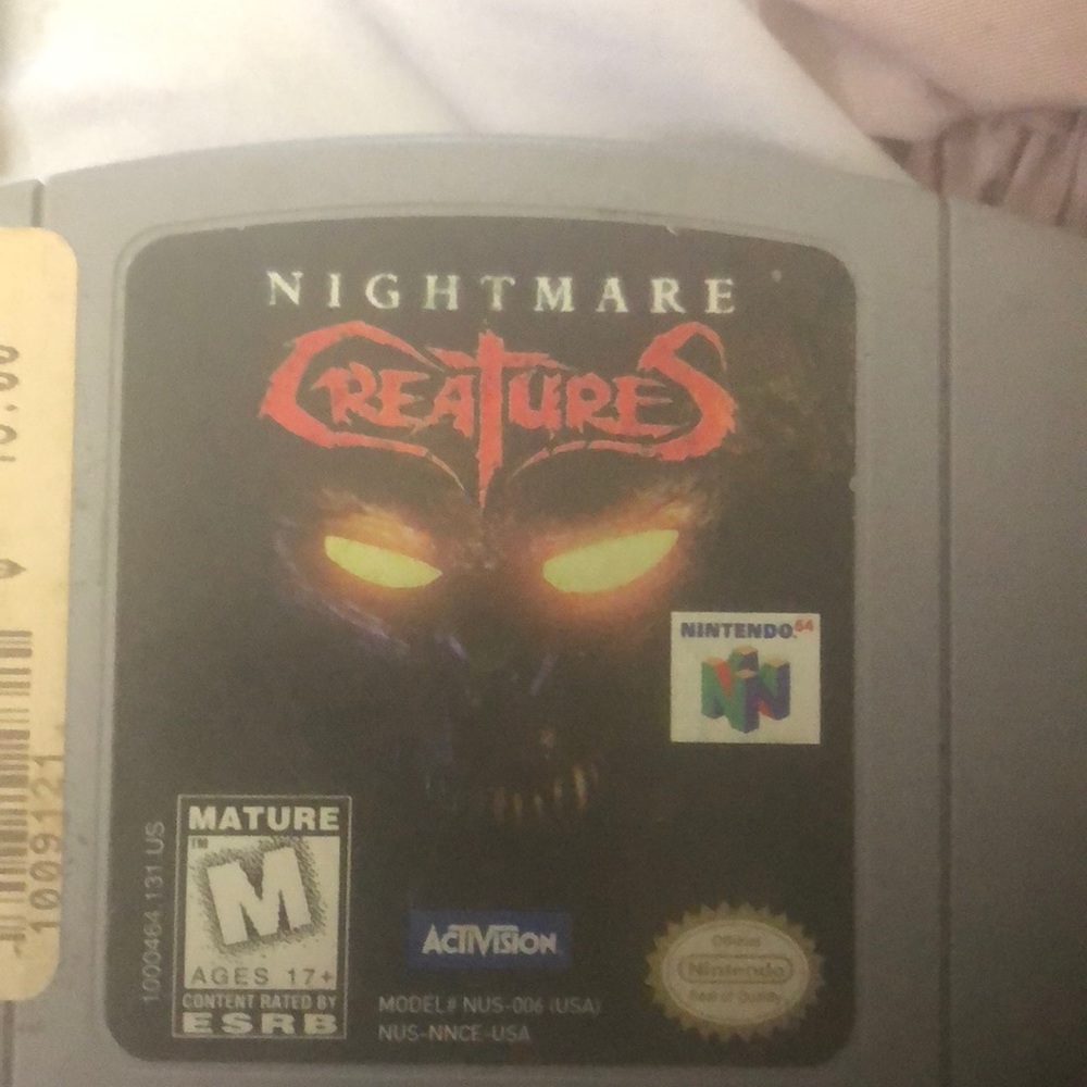 Nintendo 64 game nightmare creatures
